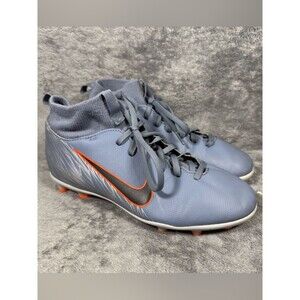 5.5Y Nike Mercurial Superfly 6 Club FG MG Soccer Cleat Mid Lace Up Grey Orange